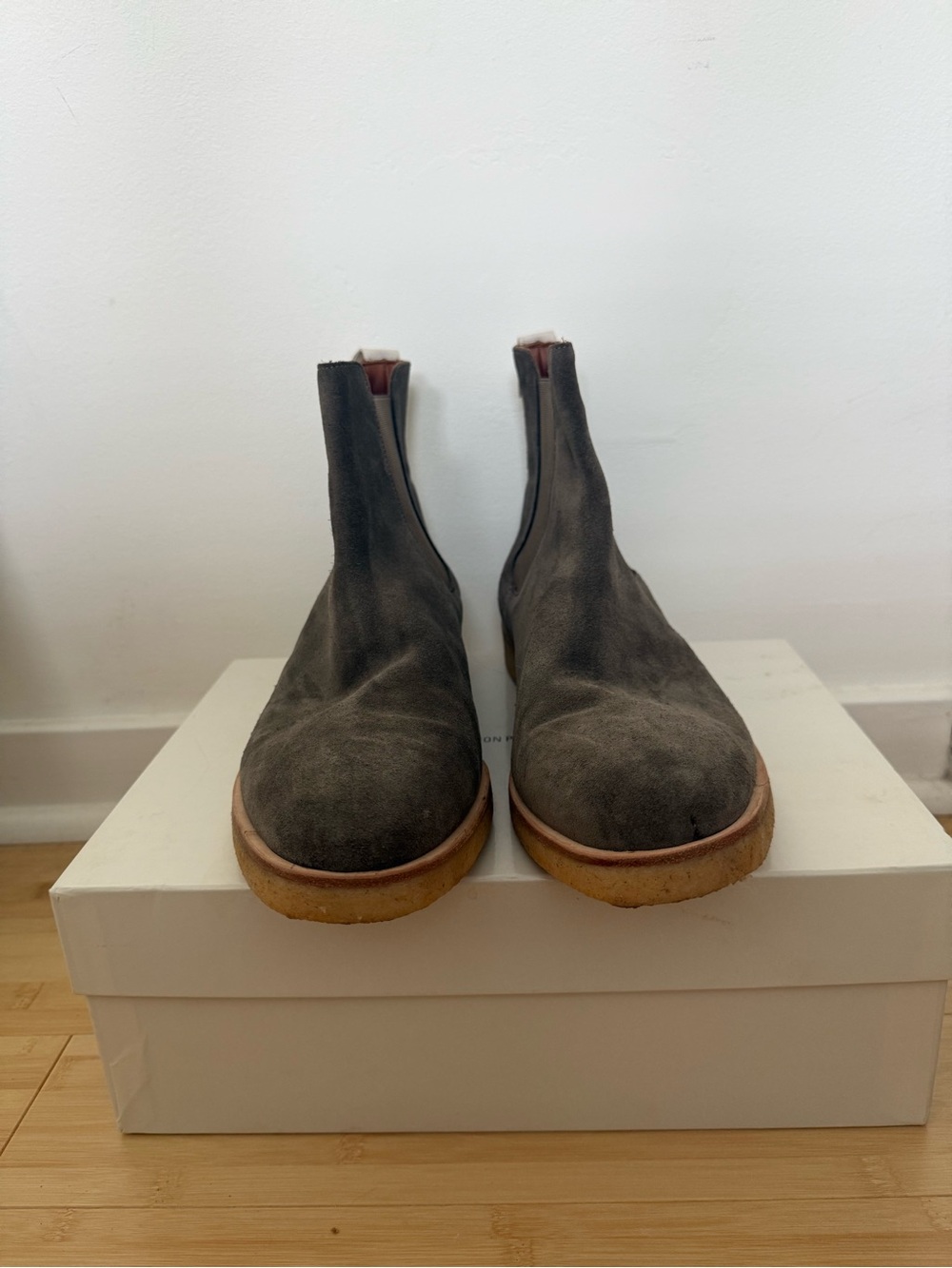 Common Projects Suede Gray Chelsea Boot size 44 - Picture 3 of 8
